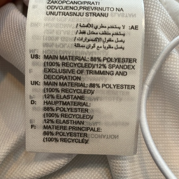 Adidas Tennis Premium Wind Jacket Poncho White Hooded Womens M NWT Loose fit - Picture 11 of 12